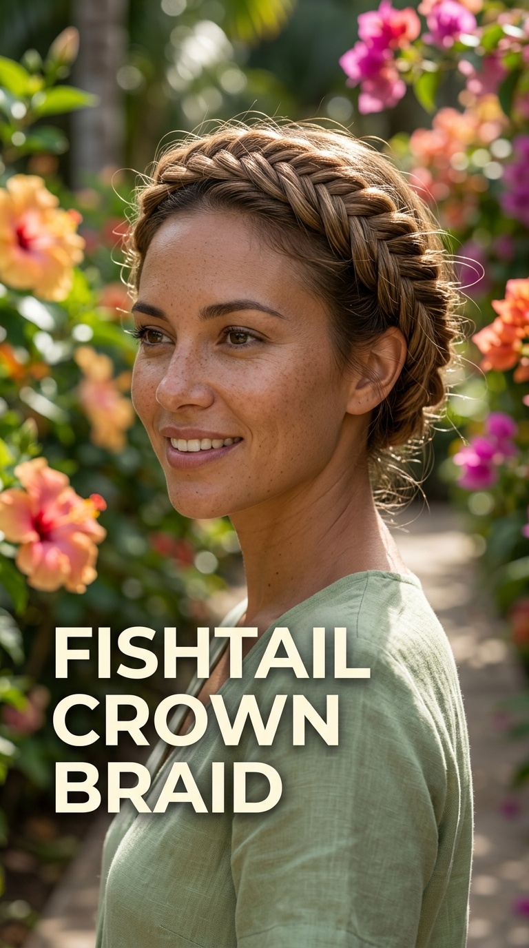 Fishtail Crown Braid