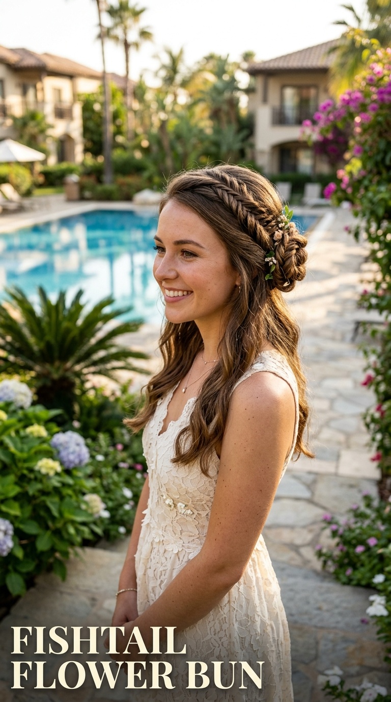 Fishtail Flower Bun