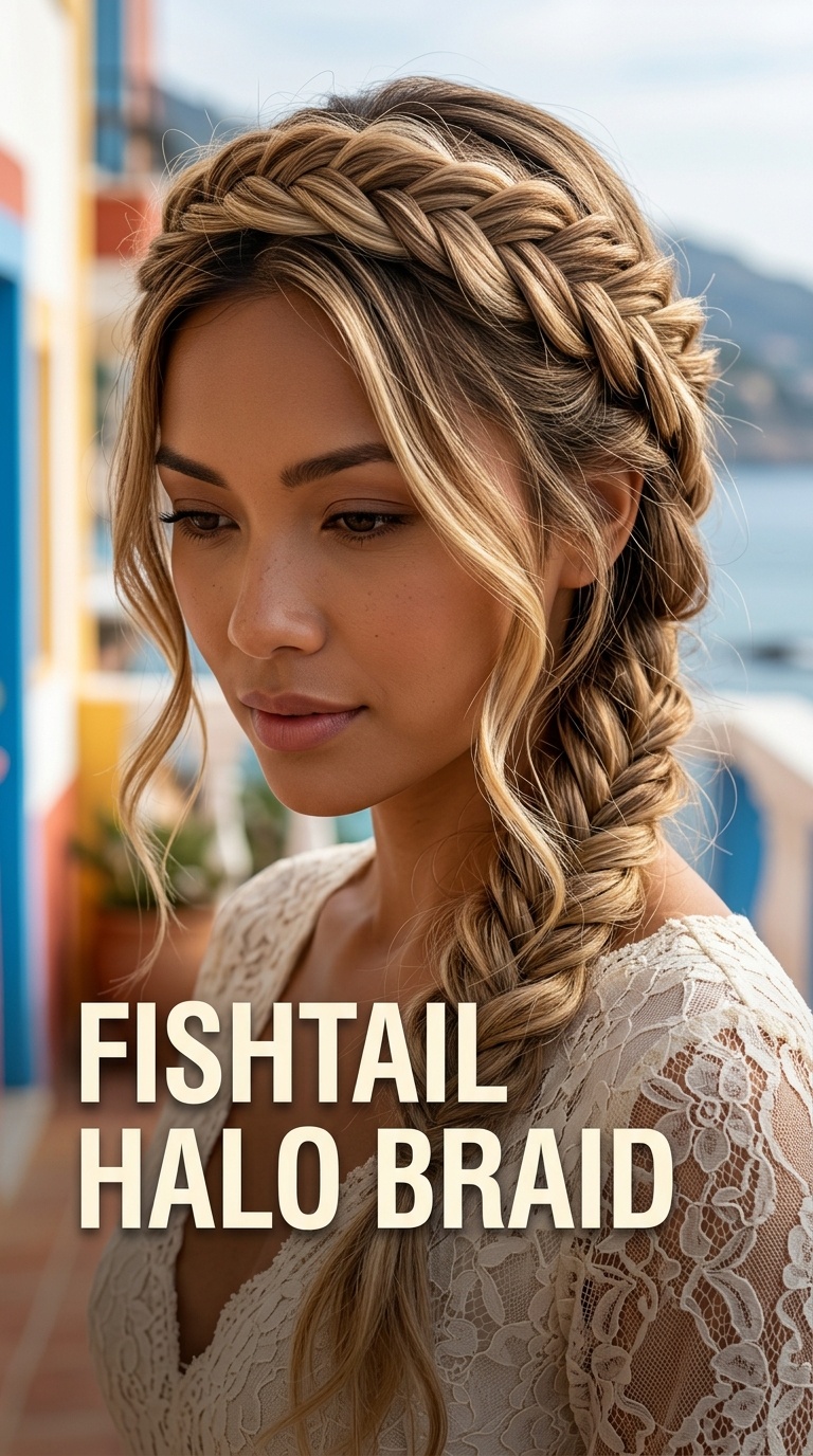 Fishtail Halo Braid