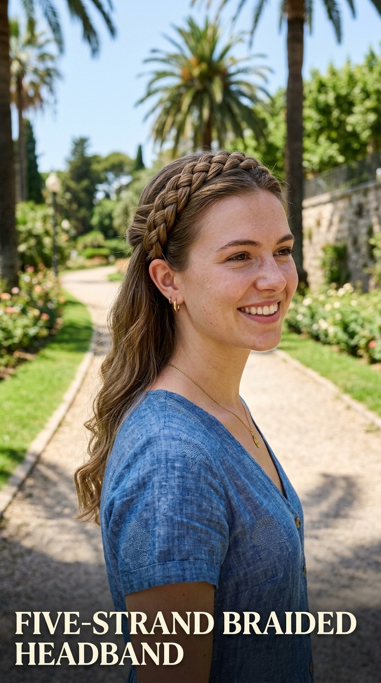 Five-Strand Braided Headband