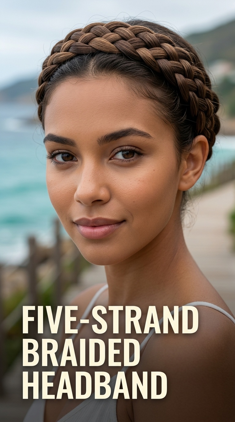Five-Strand Braided Headband