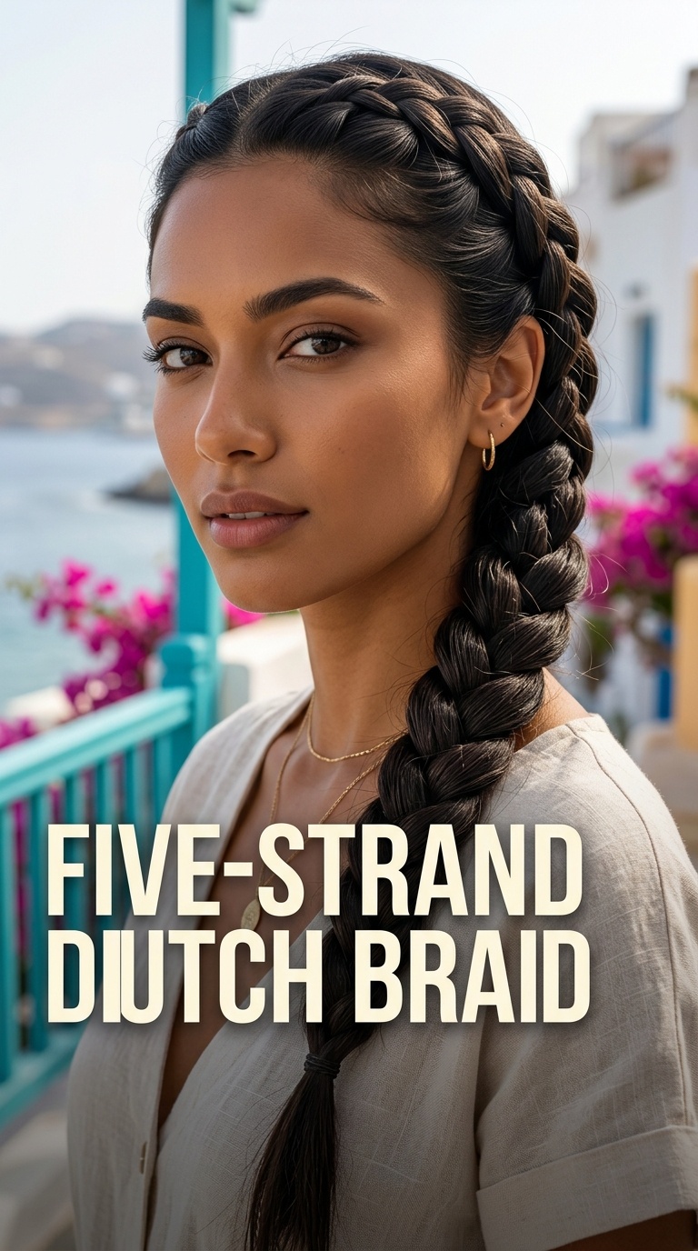 Five-Strand Dutch Braid