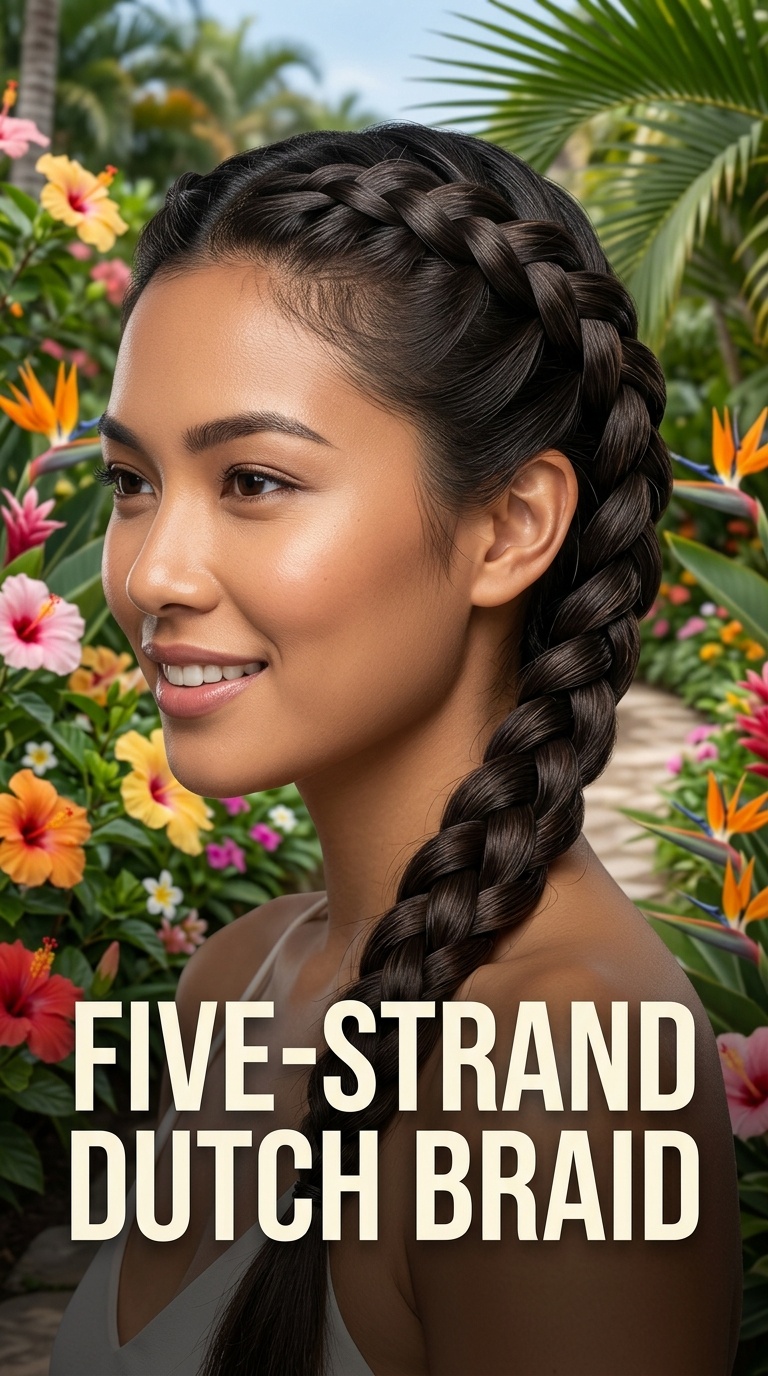Five-Strand Dutch Braid