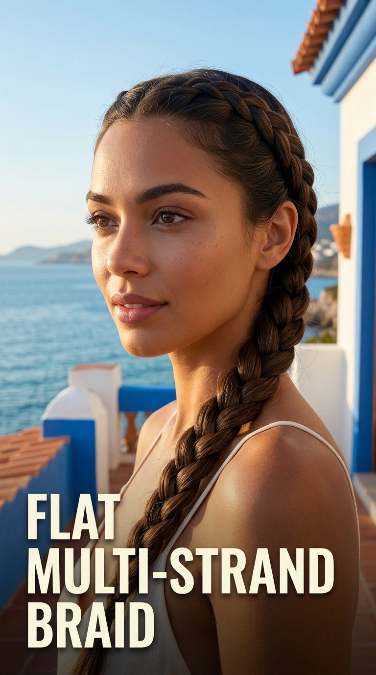 Flat Multi-Strand Braid