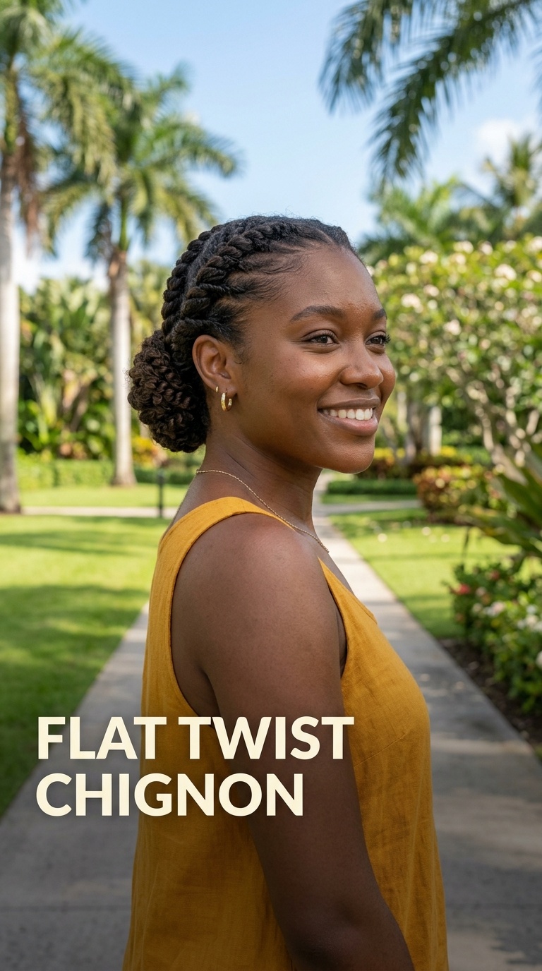 Flat Twist Chignon