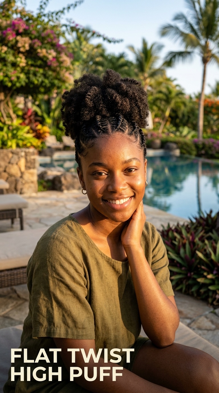 Flat Twist High Puff