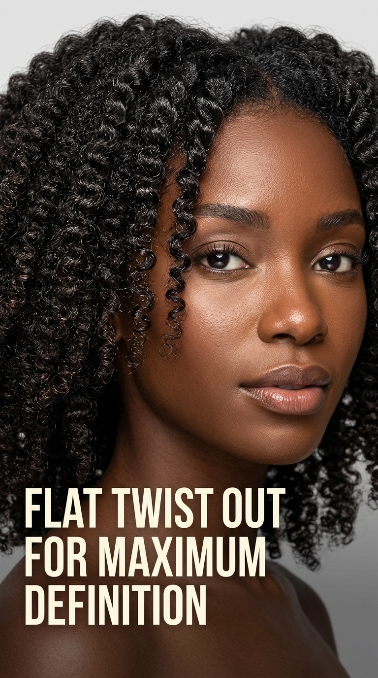 Flat Twist Out for Maximum Definition
