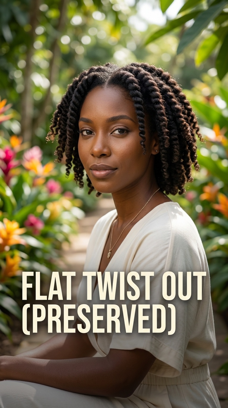 Flat Twist Out (Preserved)