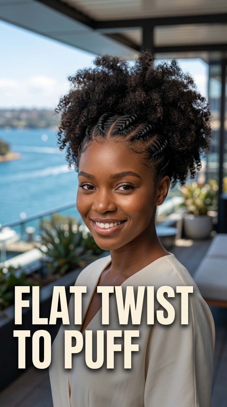 Flat Twist to Puff