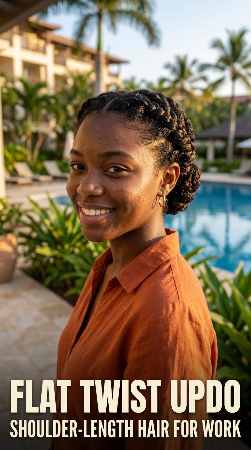 Flat Twist Updo