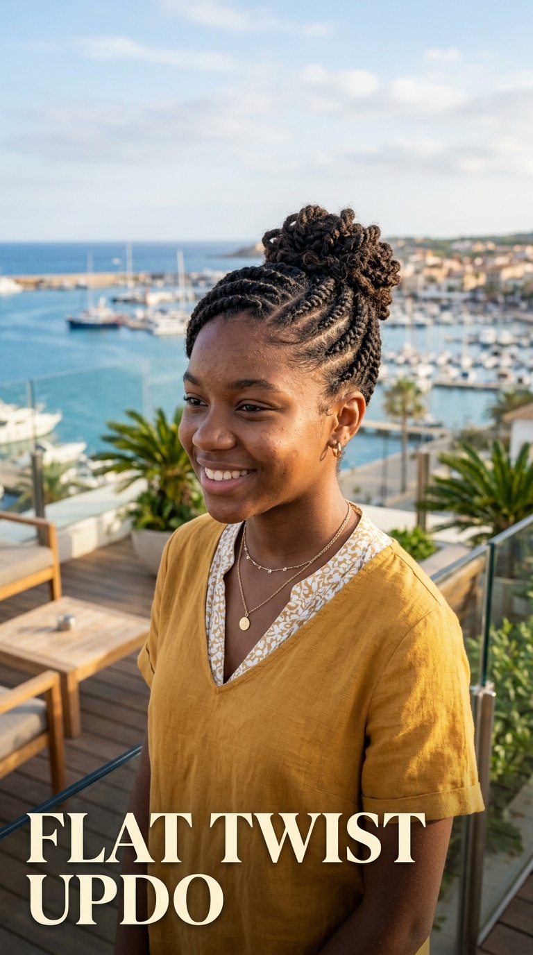 Flat Twist Updo