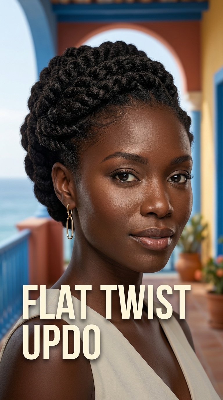 Flat Twist Updo