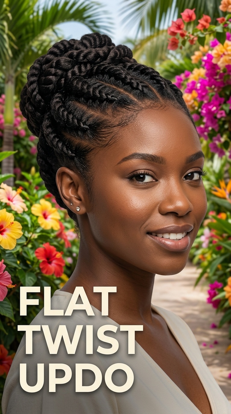 Flat Twist Updo
