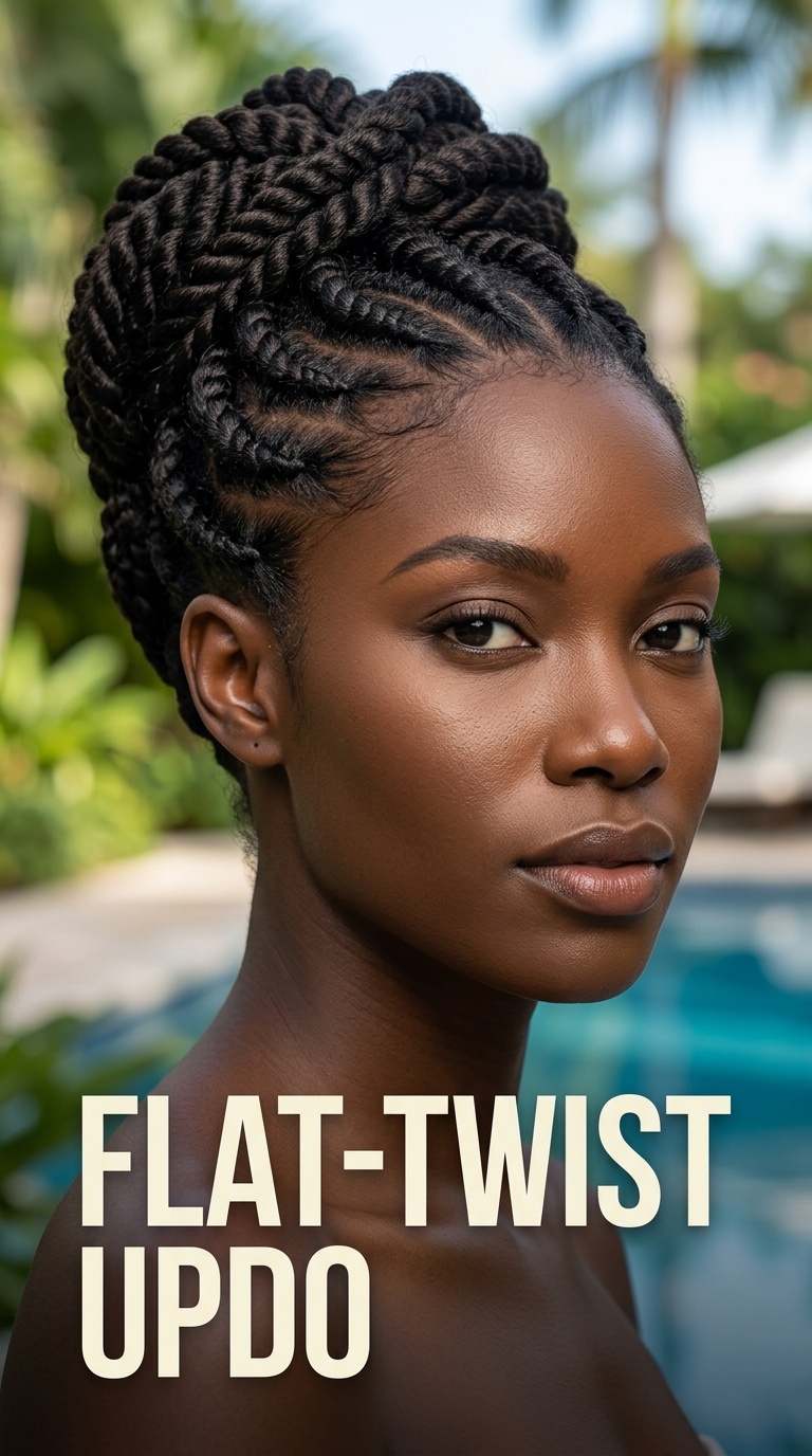 Flat-Twist Updo