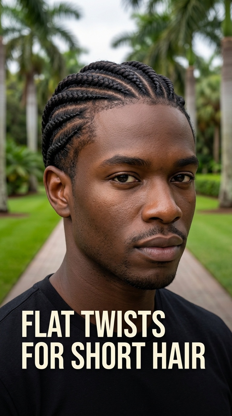 Flat Twists for Short Hair