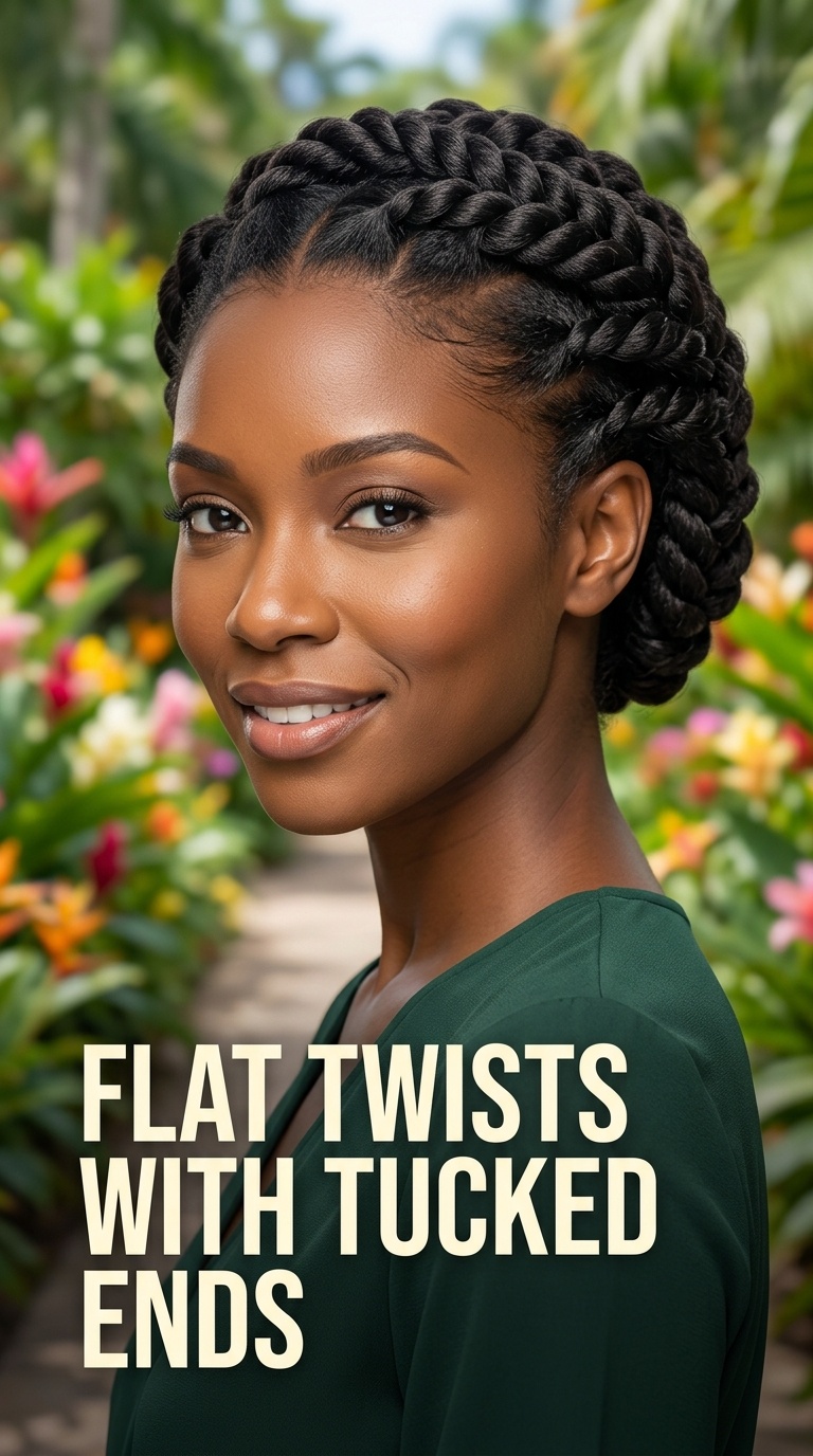 Flat Twists with Tucked Ends