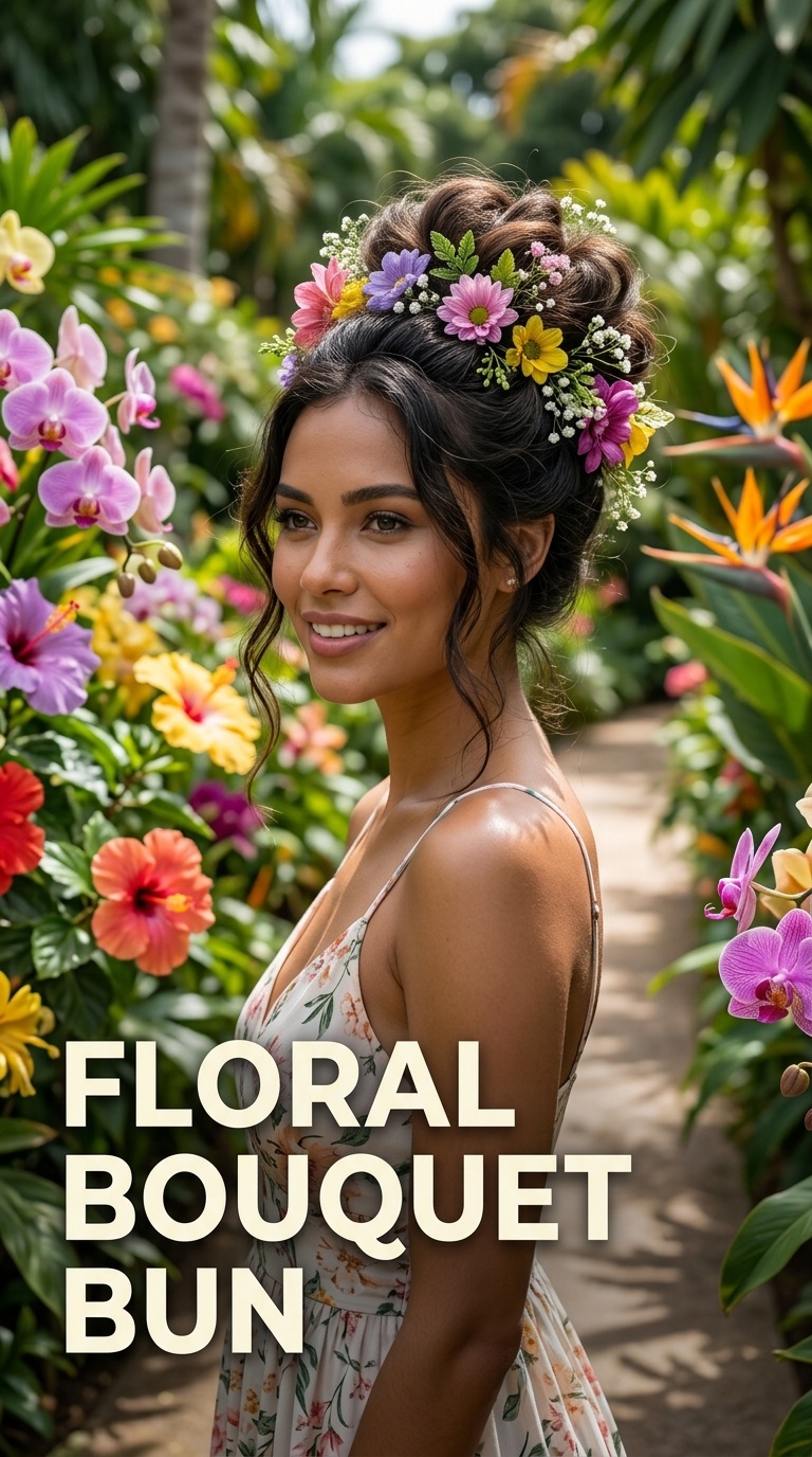 Floral Bouquet Bun
