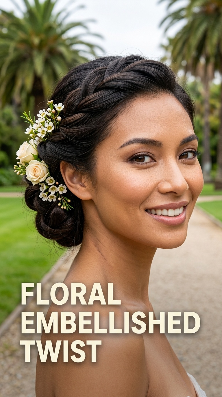 Floral Embellished Twist