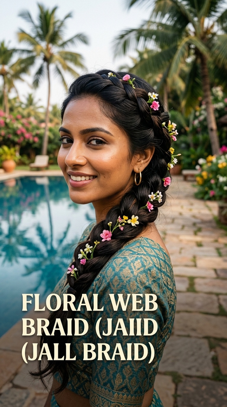 Floral Web Braid (Jall Braid)