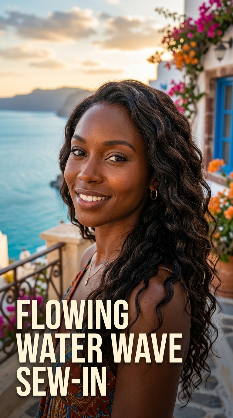 Flowing Water Wave Sew-In