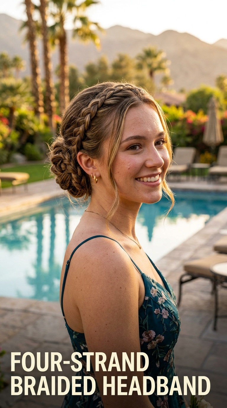 Four-Strand Braided Headband