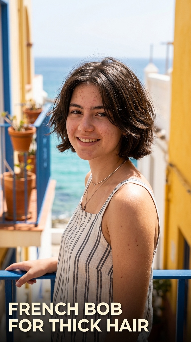 French Bob for Thick Hair