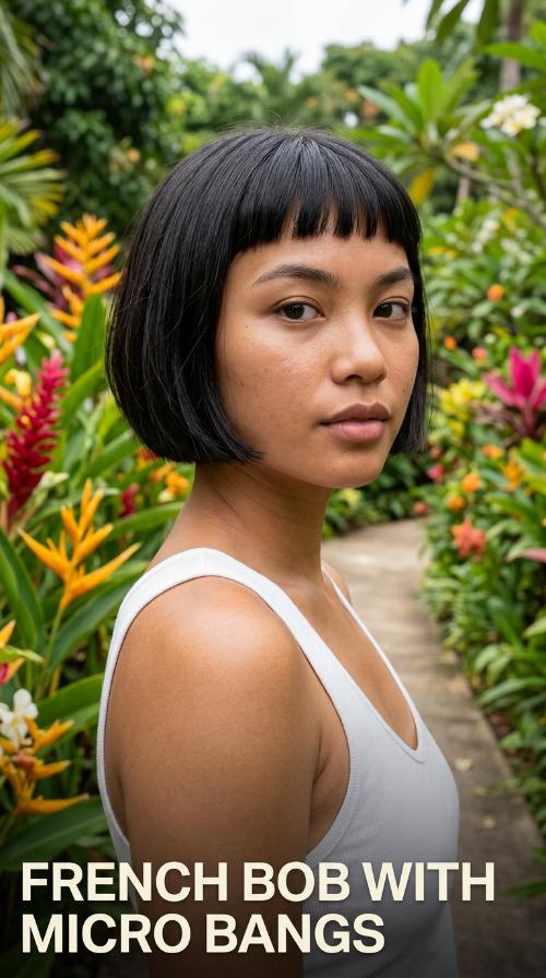 French Bob with Micro Bangs