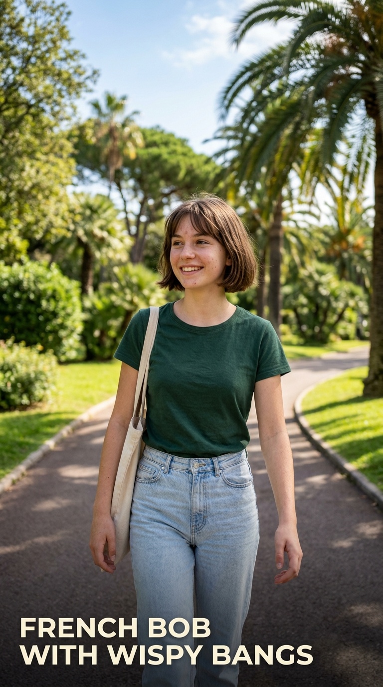 French Bob with Wispy Bangs