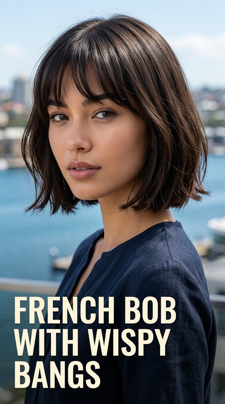 French Bob with Wispy Bangs