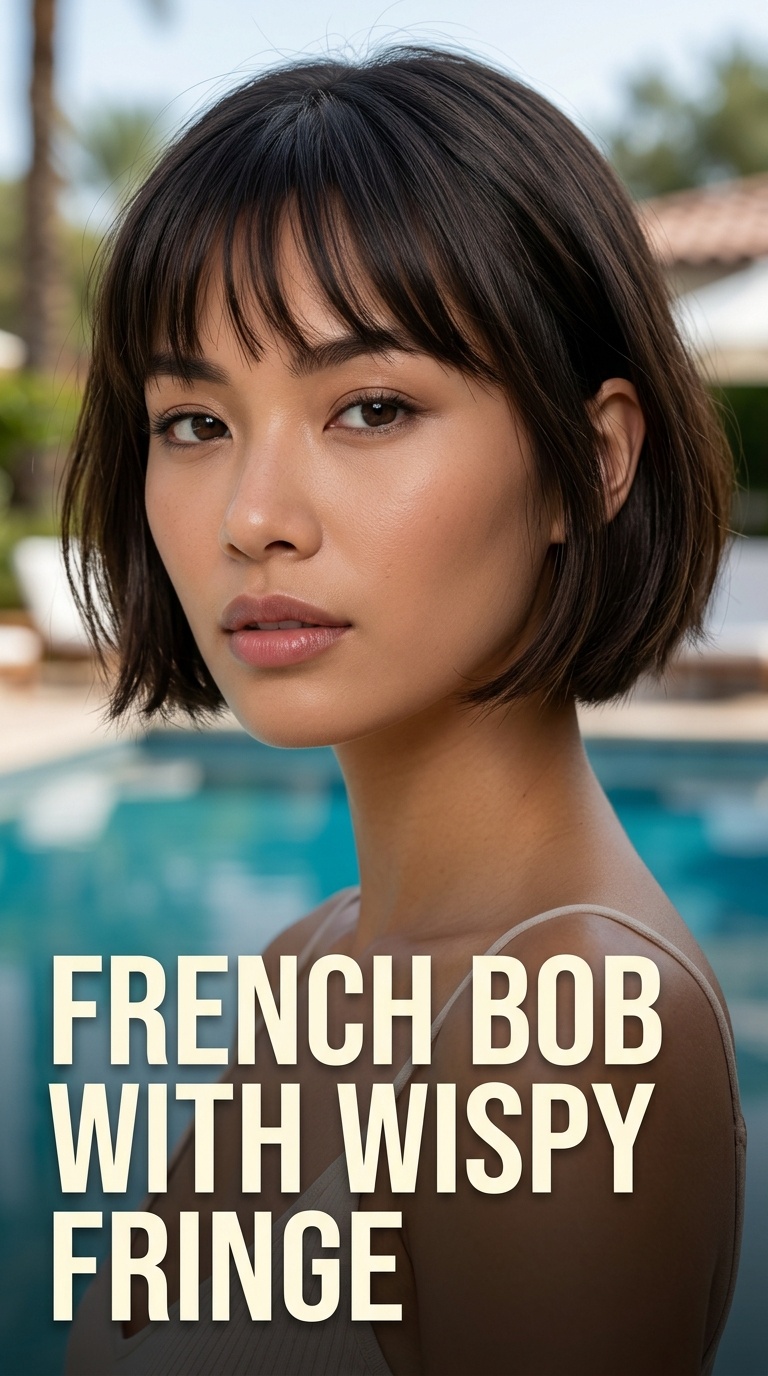 French Bob with Wispy Fringe