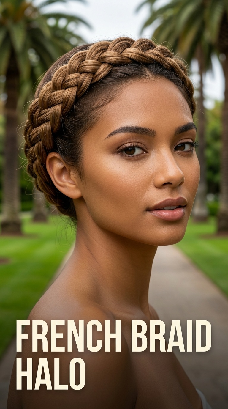 French Braid Halo