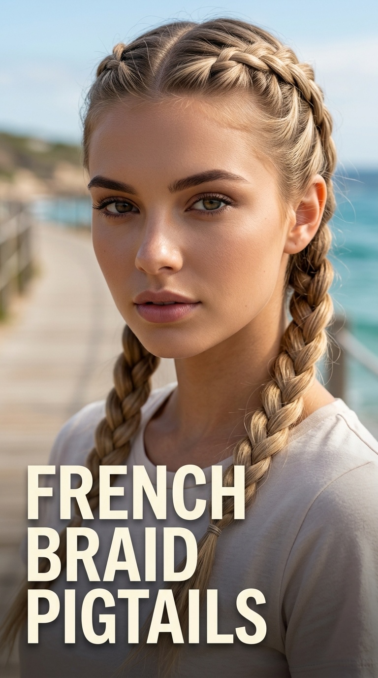 French Braid Pigtails