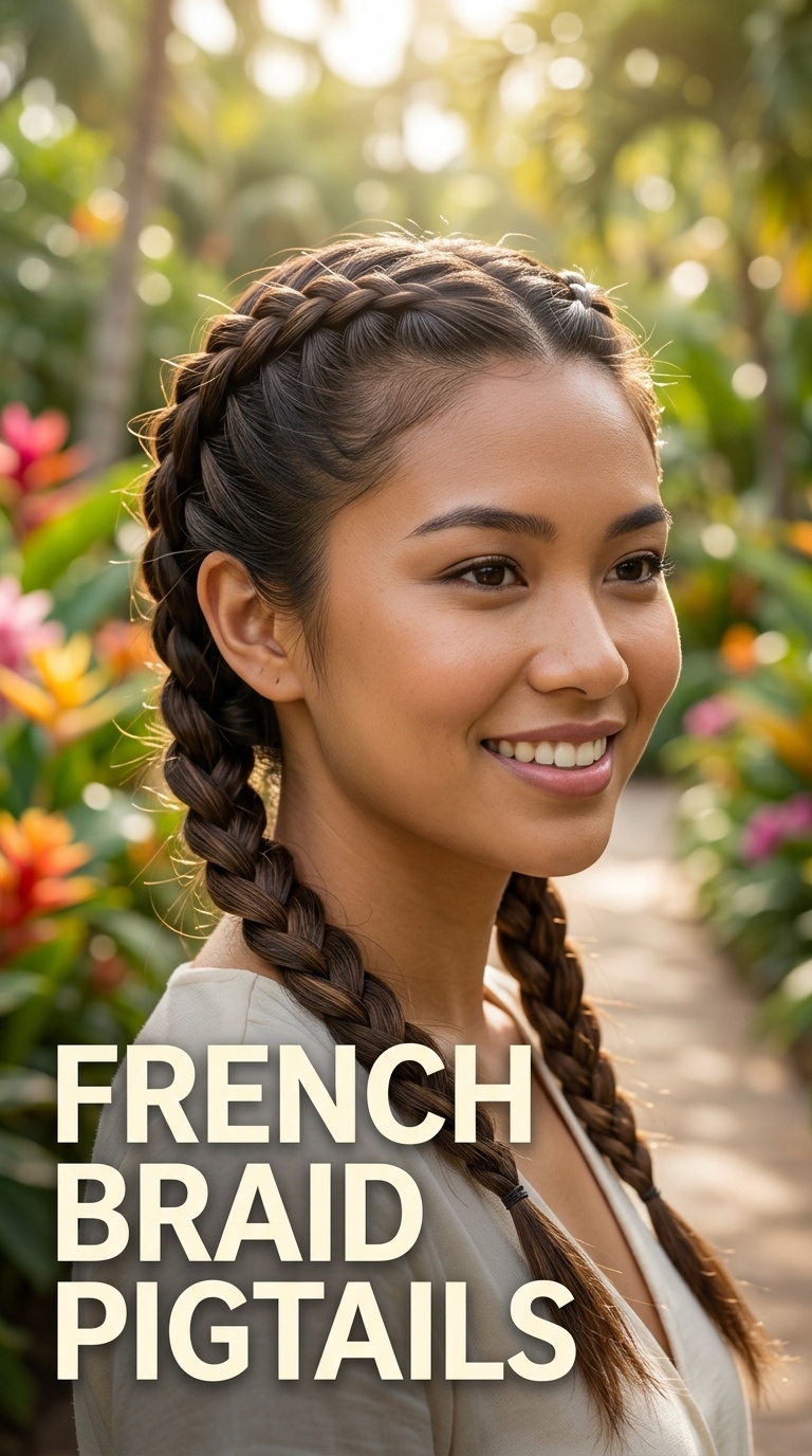 French Braid Pigtails