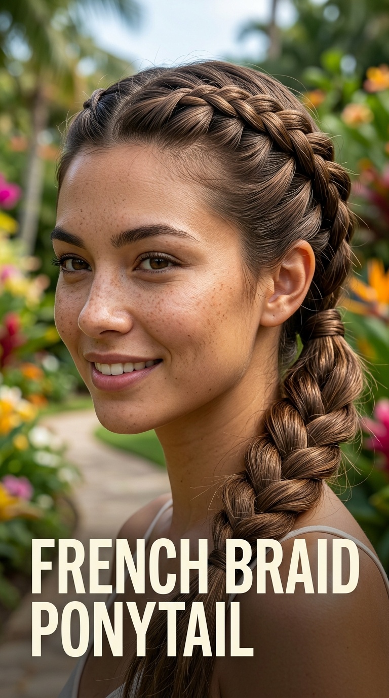 French Braid Ponytail