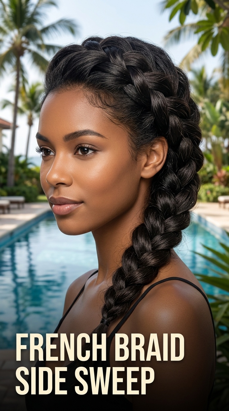 French Braid Side Sweep