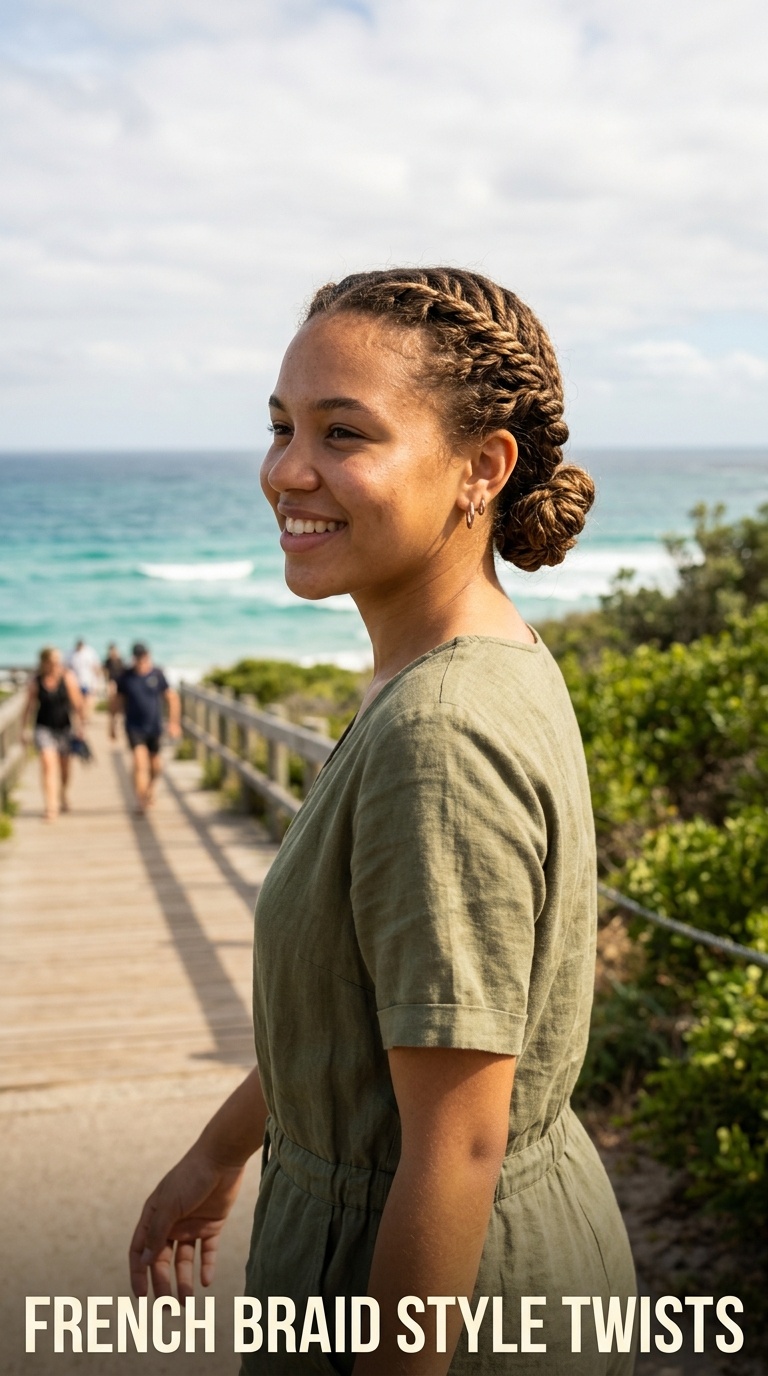 French Braid Style Twists
