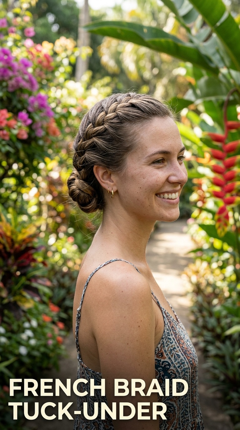 French Braid Tuck-Under