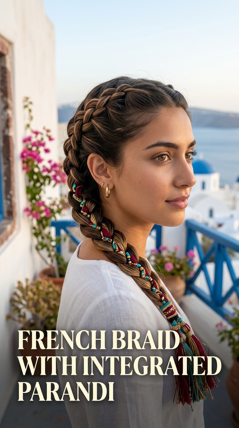 French Braid with Integrated Parandi
