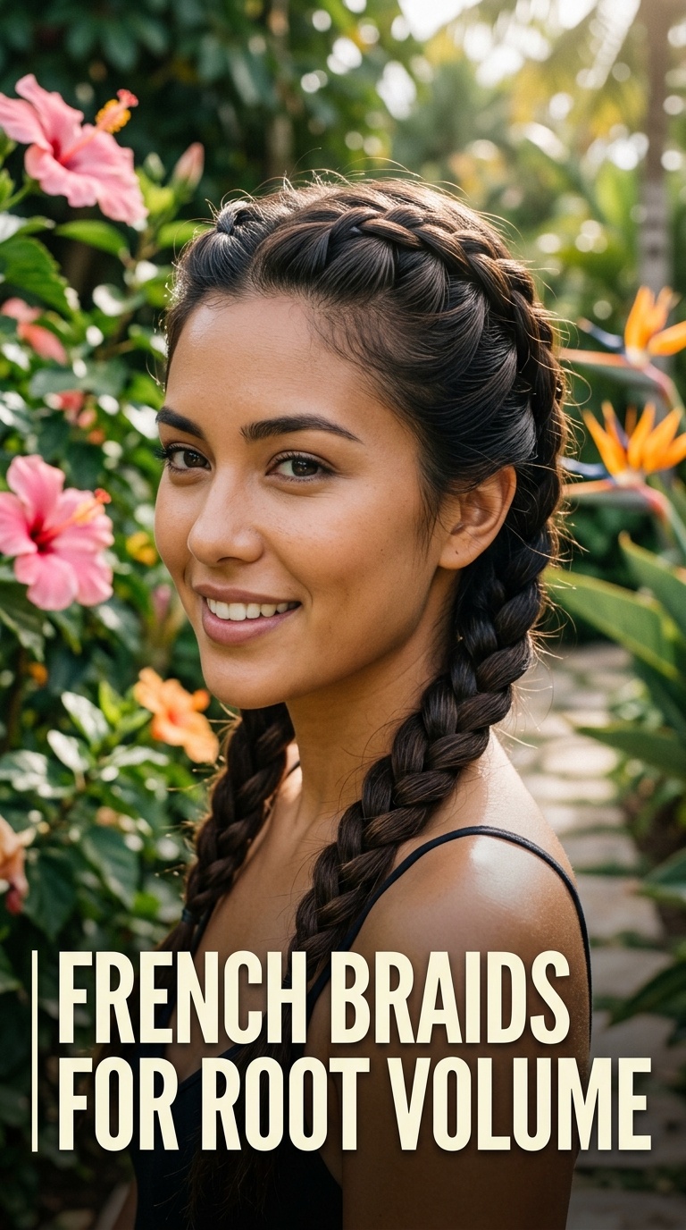 French Braids for Root Volume
