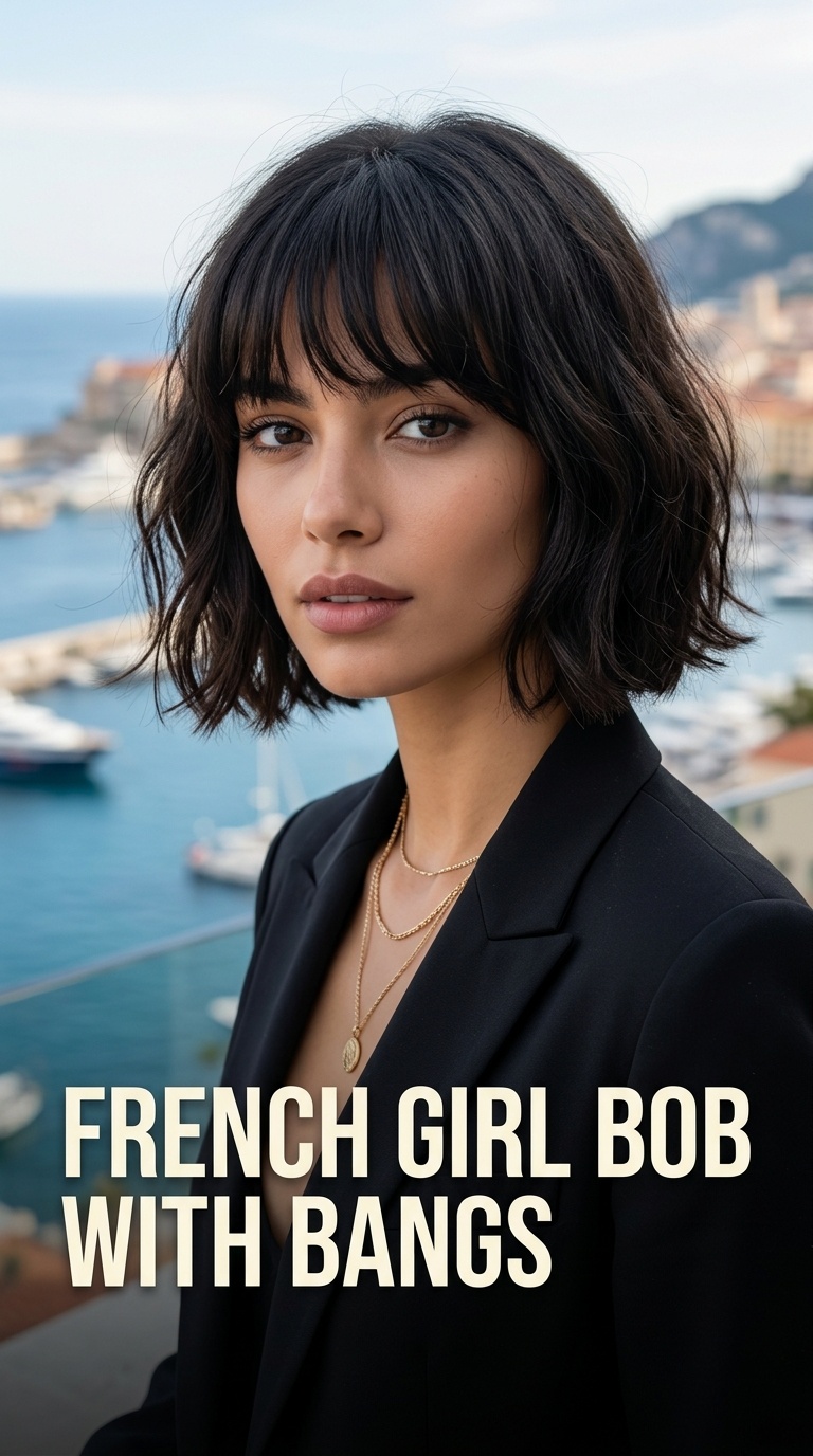 French Girl Bob with Bangs