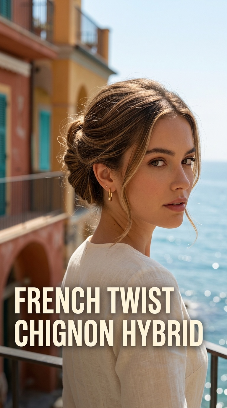 French Twist Chignon Hybrid