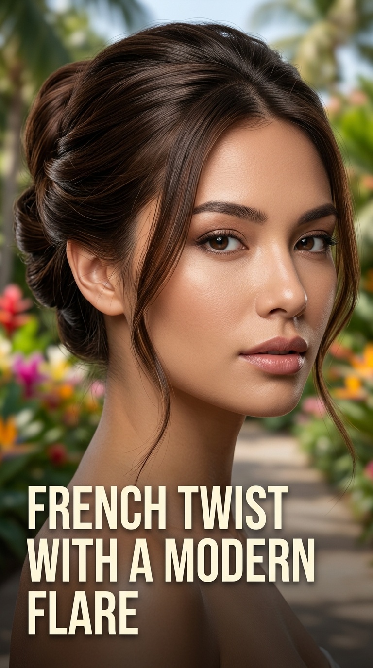 French Twist with a Modern Flare
