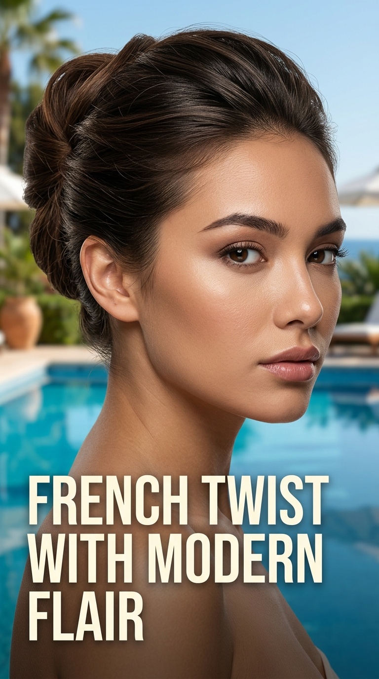 French Twist with Modern Flair