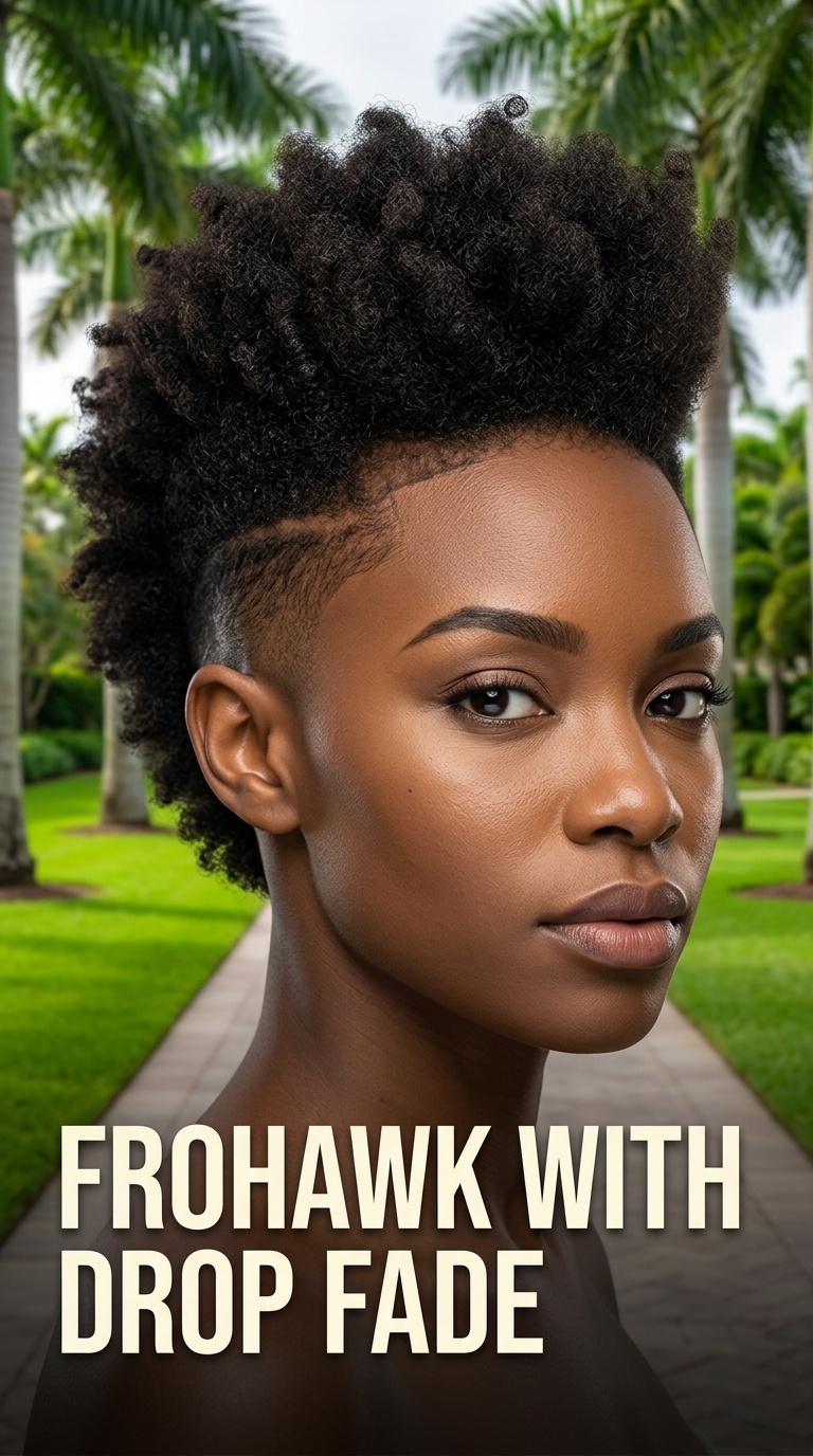 Frohawk with Drop Fade