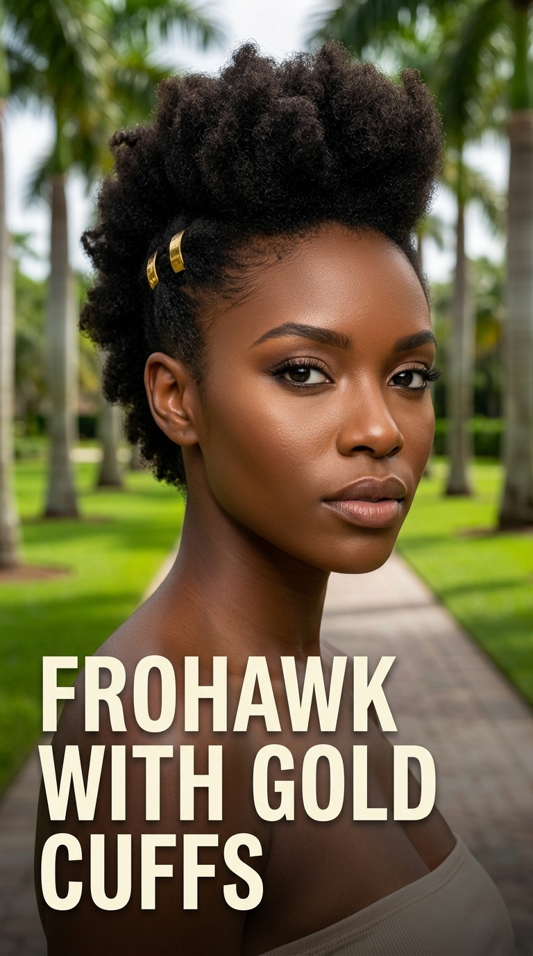 Frohawk with Gold Cuffs
