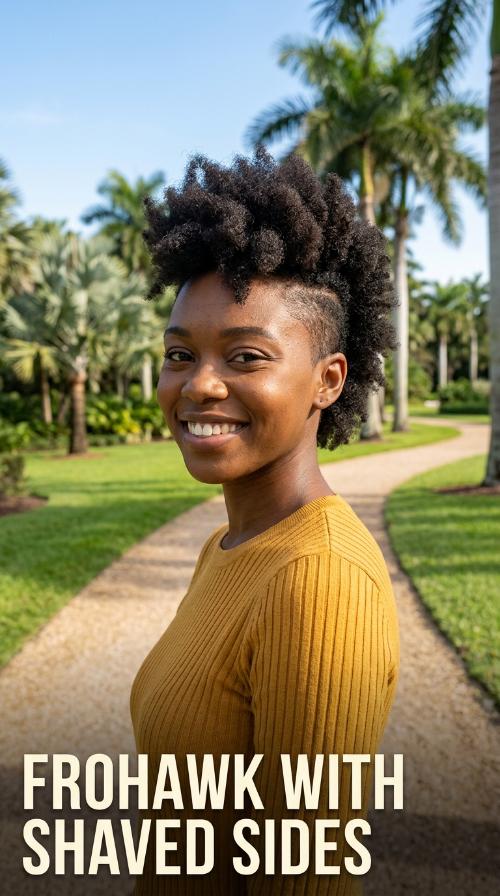 Frohawk with Shaved Sides