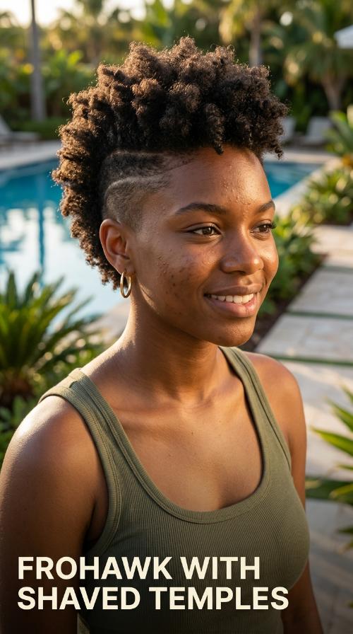 Frohawk with Shaved Temples