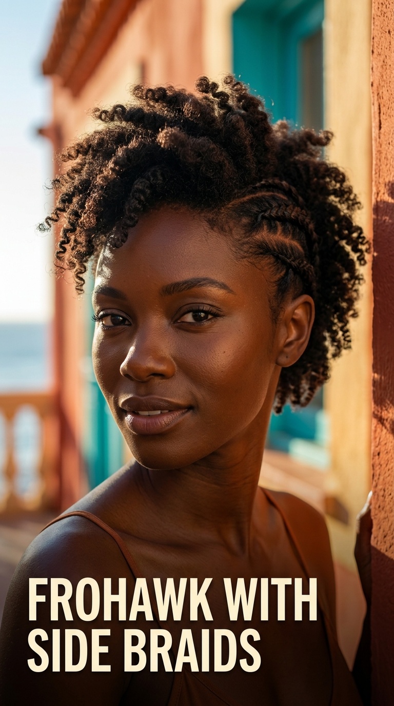 Frohawk with Side Braids