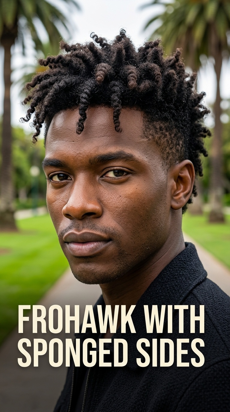 Frohawk with Sponged Sides