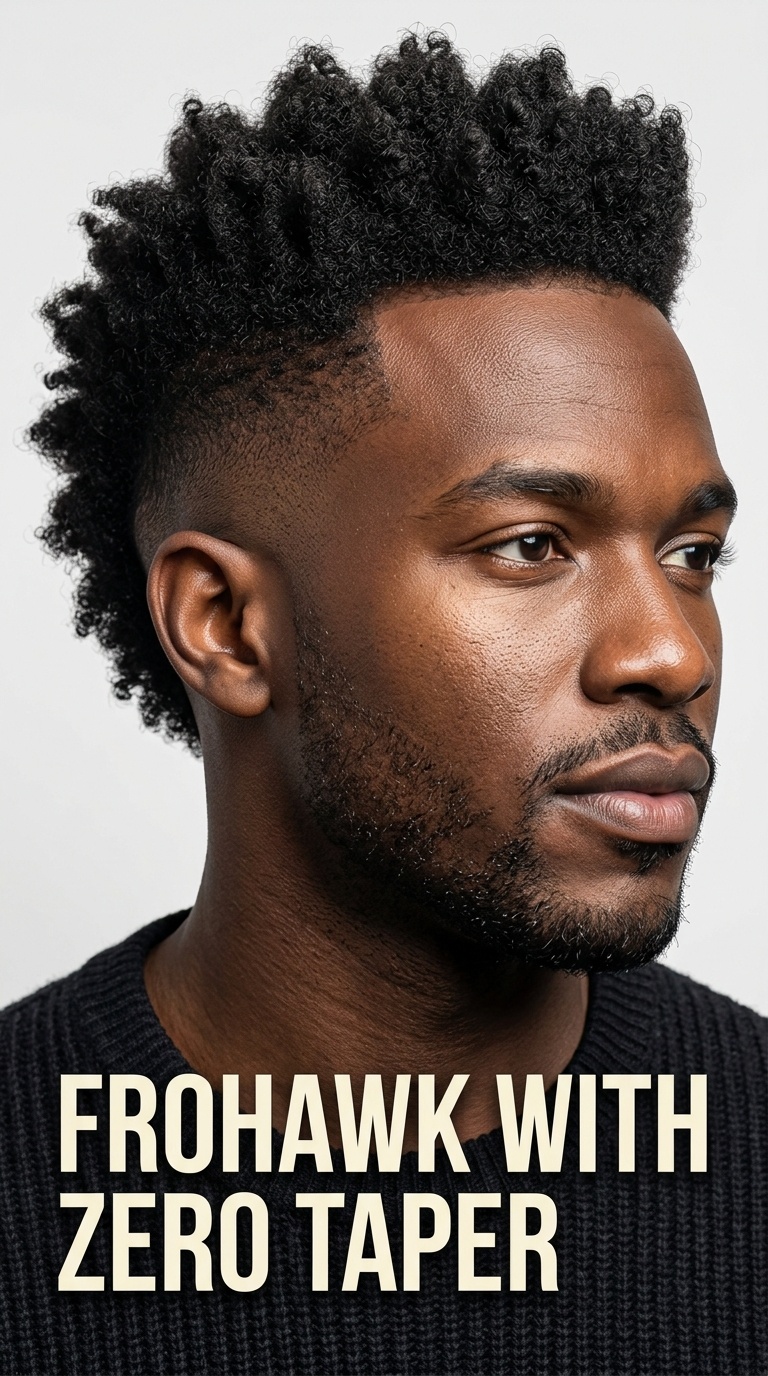 Frohawk with Zero Taper